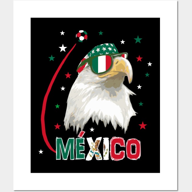 Mexico Soccer T-Shirt Wall Art by Nerd_art